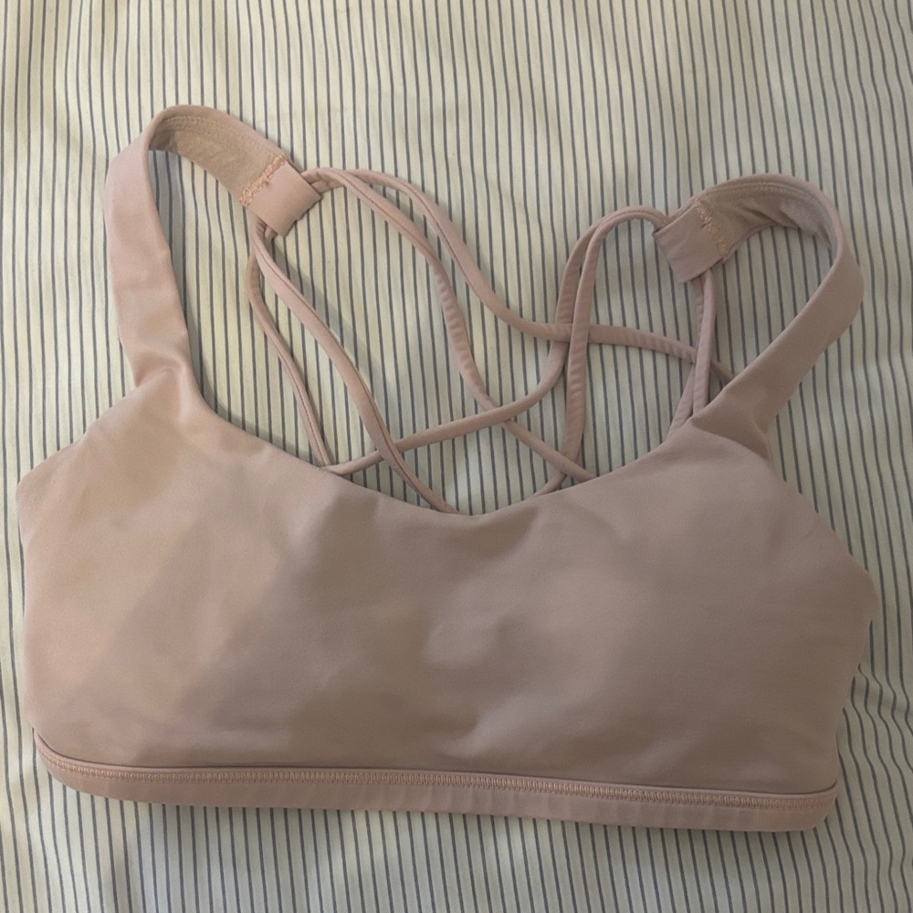 Lululemon Athletica Blush Strappy Sports Bra